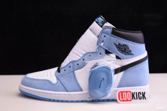 Rep TBK BLUE JORDAN 555088-134 HIGH RETRO 1 AIR BLACK UNIVERSITY WHITE 0629